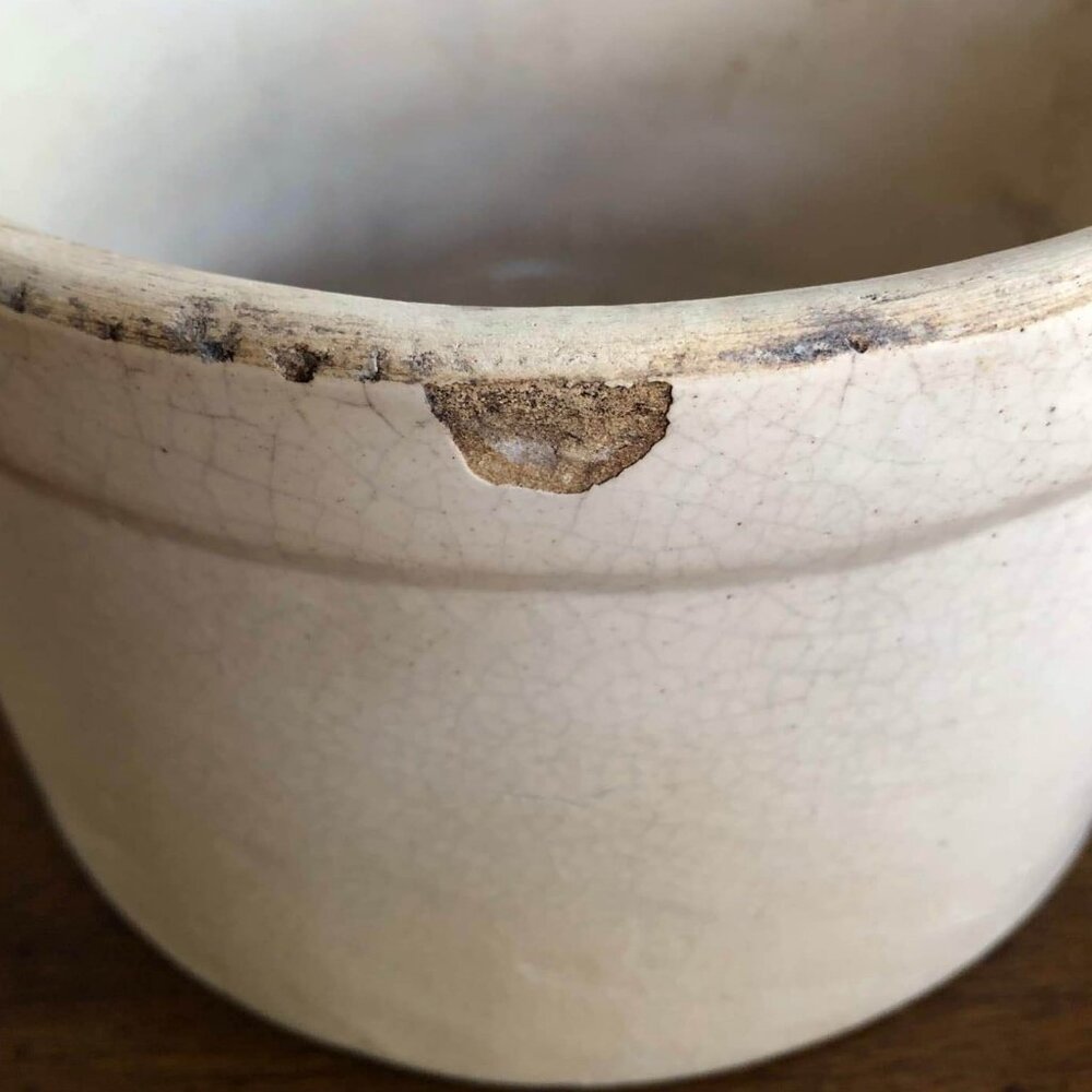 Antique stoneware crock - Pittsburg Pottery Diamond Brand 1 gallon - Picture 13 of 13